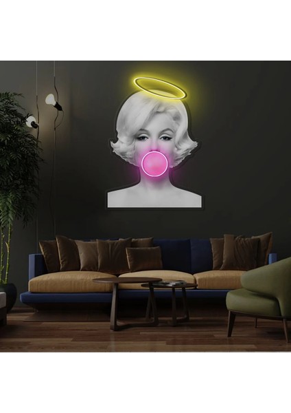 Marilyn Monroue Angel Neon LED