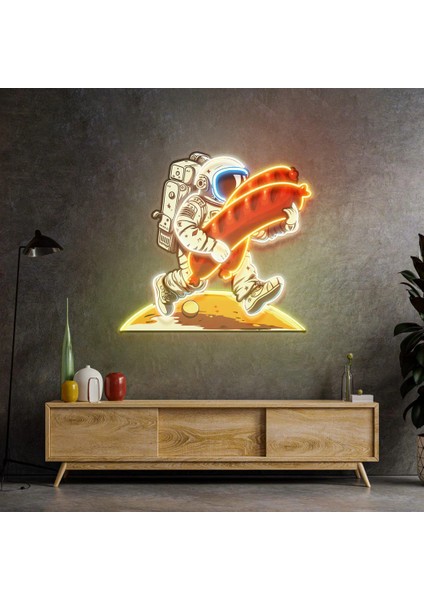 Astronot ve Sosisli Neon LED