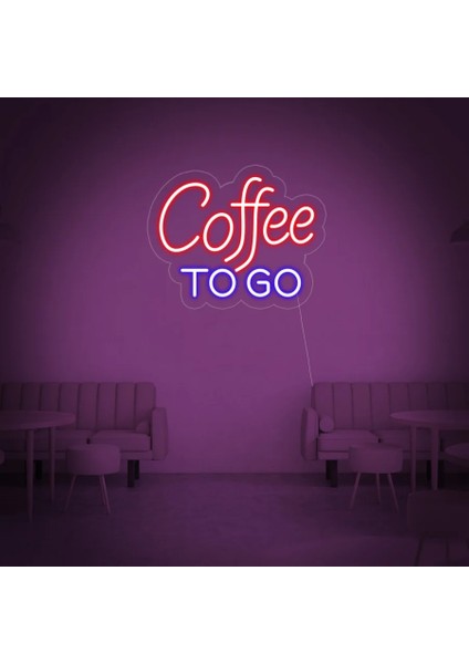 Kahve Içmeye Gidelim Neon LED Yazı
