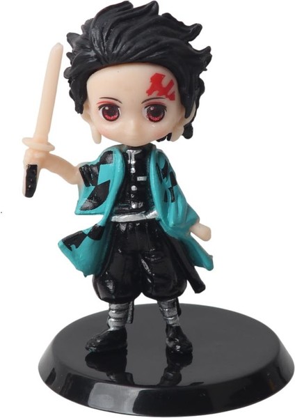 Demon Slayer Iblis Avcıları Kimetsu No Yaiba 6'lı Anime Figür Tanjiro Nezuko Zenitsu Inosuke Rengoku modelleri