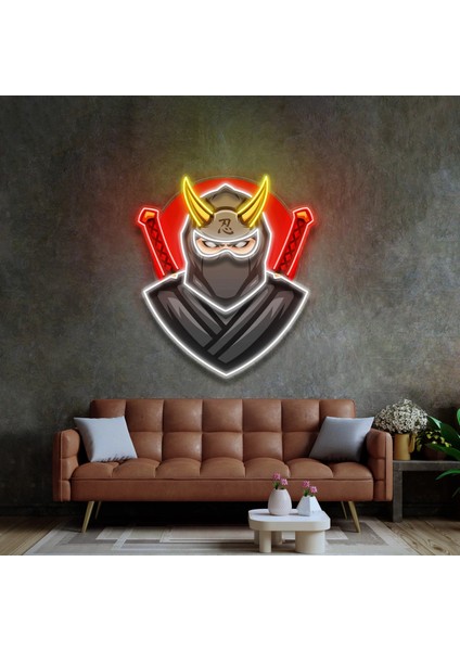 Siyah Ninja Neon LED