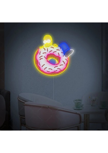 Simpson Donut Neon LED