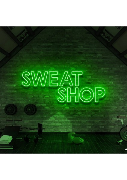 Sweat Shop Neon LED Yazı