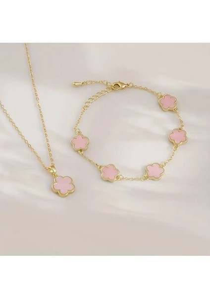 Yonca Kolye ve Bileklik Set modelleri