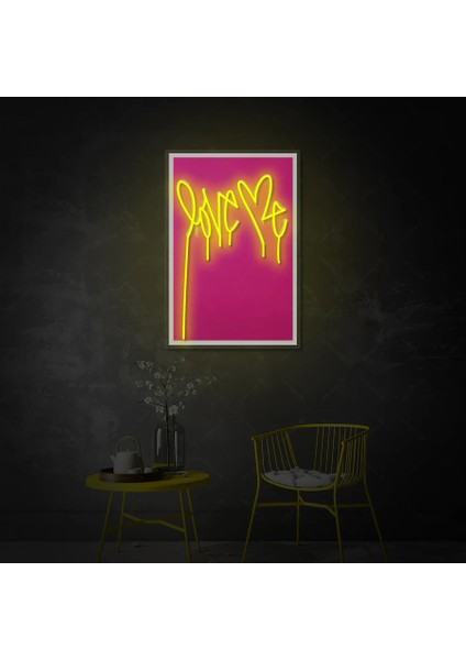 Love Me Sev Beni Neon LED Yazı