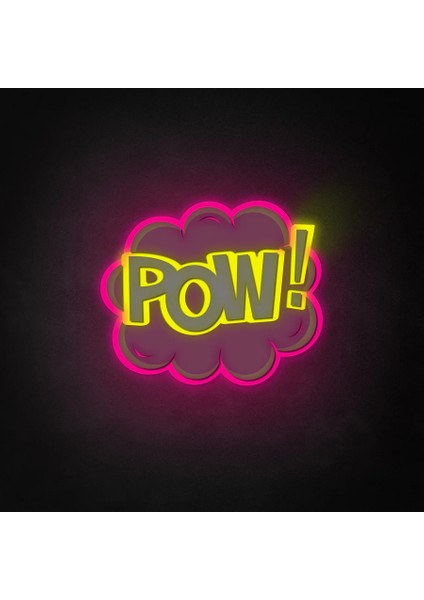 Pow! Neon LED Yazı