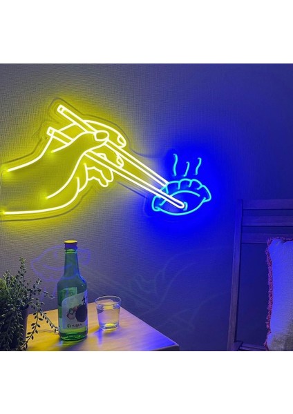Sushi Dumpling Chopticks Neon LED