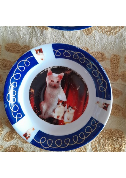 Eski Dönem Kedili Tabak