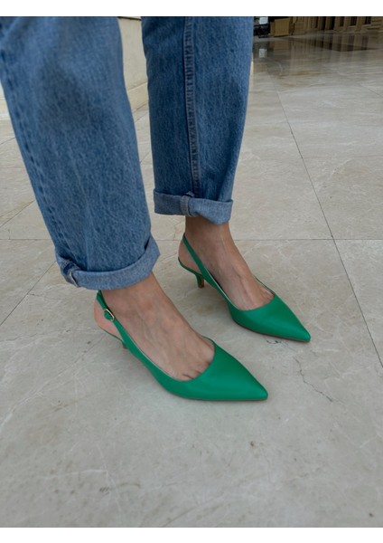 Raquel Kadin Çimen Yeşili Topuklu Ayakkabi fiyatları