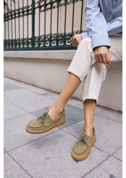 Candela Kadin Taba Gercek Suet Loafer Ayakkabi fiyatları