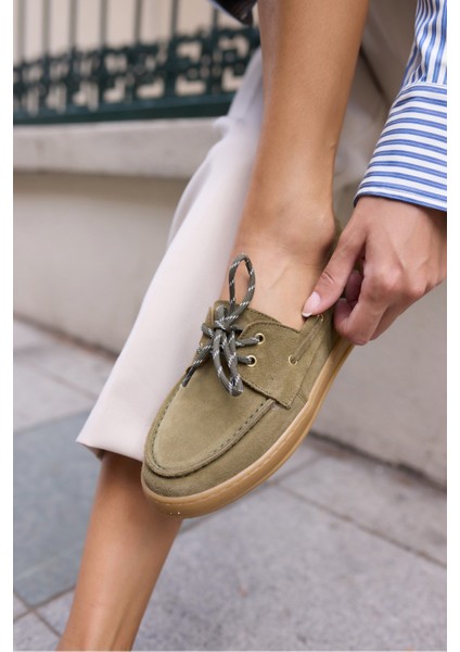 Candela Kadin Taba Gercek Suet Loafer Ayakkabi indirimleri