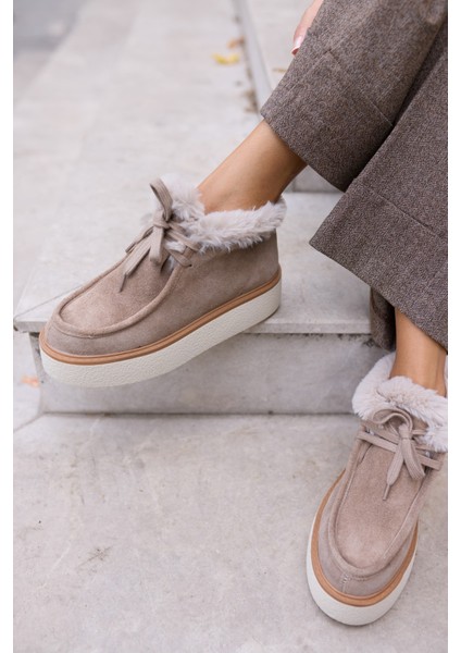 Paula Kadın Vizon Gerçek Suet Bot modelleri