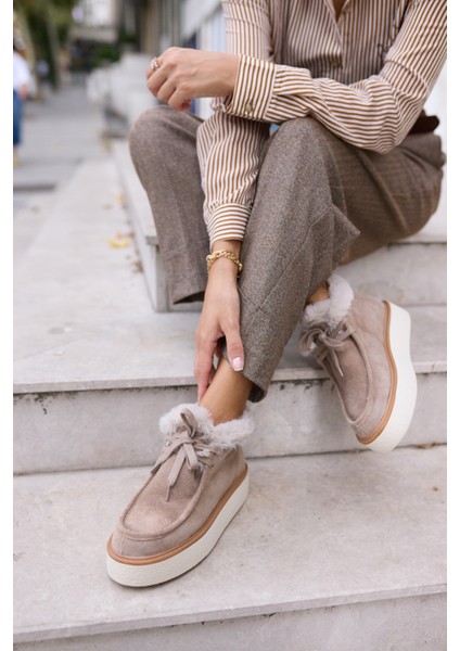 Paula Kadın Vizon Gerçek Suet Bot fırsatları