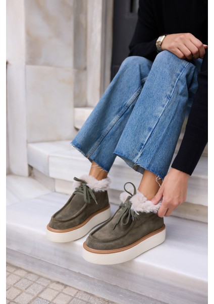 Paula Kadın Vizon Gerçek Suet Bot fırsatları