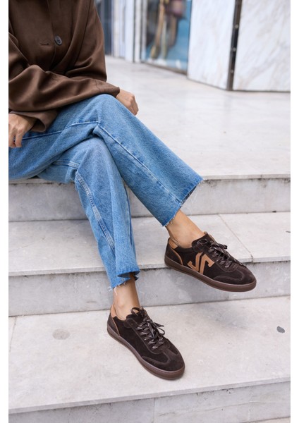 Dolores Kadın Kahve Gercek Suet Casual Ayakkabi
