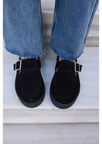 Carmen Kadın Taba Tutun Gercek Suet Loafer Ayakkabi