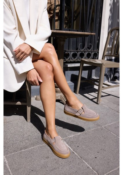 Carmen Kadın Taba Tutun Gercek Suet Loafer Ayakkabi fiyatları