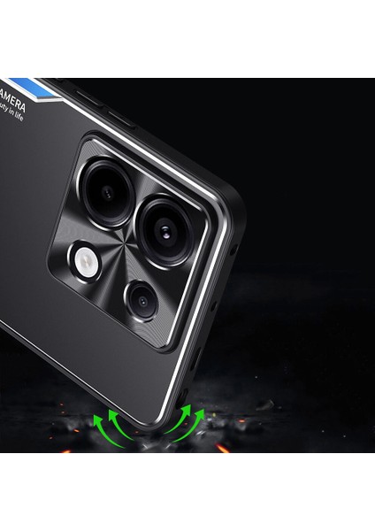 Xiaomi Redmi Note 13 5g Kılıfı,elektroliz Kaplama Metal Arka Panel + Yumuşak Tpu Tampon Çift Darbeye Dayanıklı Kılıf-Kırmızı (Yurt Dışından) indirimleri