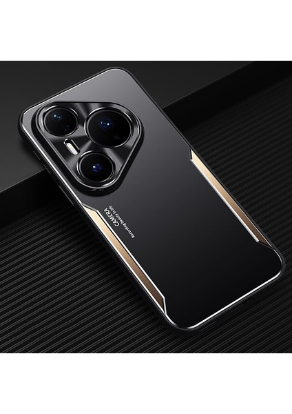 Huawei Pura 80 Pro Kılıfı,elektroliz Kaplama Metal Arka Panel + Yumuşak Tpu Tampon Çift Darbeye Dayanıklı Kılıf-Altın (Yurt Dışından)