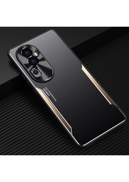 Oppo Reno 10 Pro Plus Kılıfı,elektroliz Kaplama Metal Arka Panel + Yumuşak Tpu Tampon Çift Darbeye Dayanıklı Kılıf-Altın (Yurt Dışından)