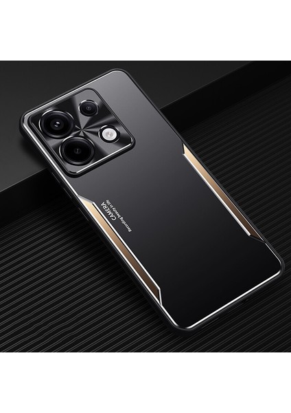 Xiaomi Redmi Note 13 5g Kılıfı,elektroliz Kaplama Metal Arka Panel + Yumuşak Tpu Tampon Çift Darbeye Dayanıklı Kılıf-Altın (Yurt Dışından)