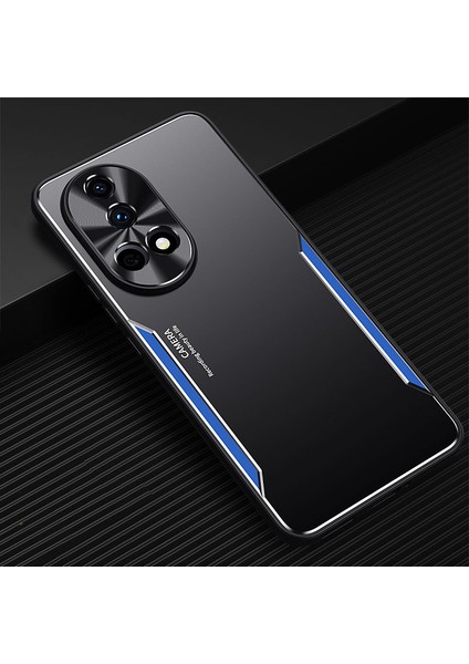 Huawei Nova 13 Kılıfı,elektroliz Kaplama Metal Arka Panel + Yumuşak Tpu Tampon Çift Darbeye Dayanıklı Kılıf-Mavi (Yurt Dışından)