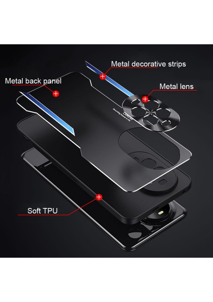 Huawei Nova 13 Kılıfı,elektroliz Kaplama Metal Arka Panel + Yumuşak Tpu Tampon Çift Darbeye Dayanıklı Kılıf-Mavi (Yurt Dışından) fiyatları