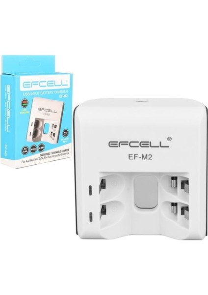 Efcell M2 Aa/aaa 2'li Pil Şarj Cihazı