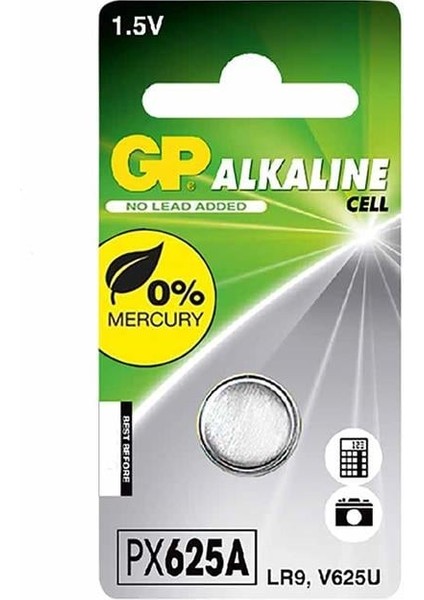 Gp PX625A Alkalin Tekli Lr9 Pil