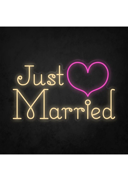 Sadece Evli Neon LED Yazı