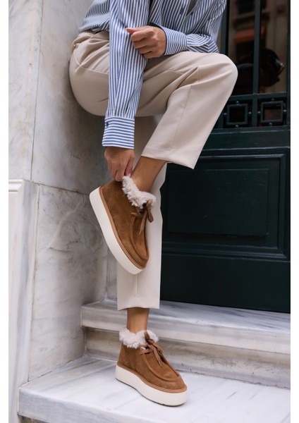 Paula Kadın Vizon Gerçek Suet Bot fırsatları