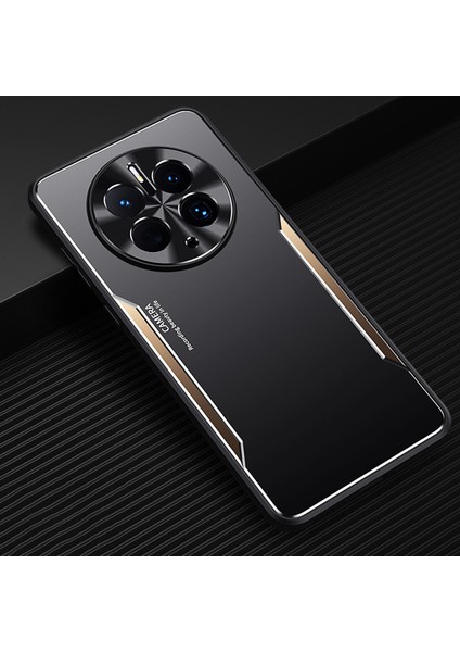 Huawei Mate 50 Pro Kılıfı,elektroliz Kaplama Metal Arka Panel + Yumuşak Tpu Tampon Çift Darbeye Dayanıklı Kılıf-Altın (Yurt Dışından)