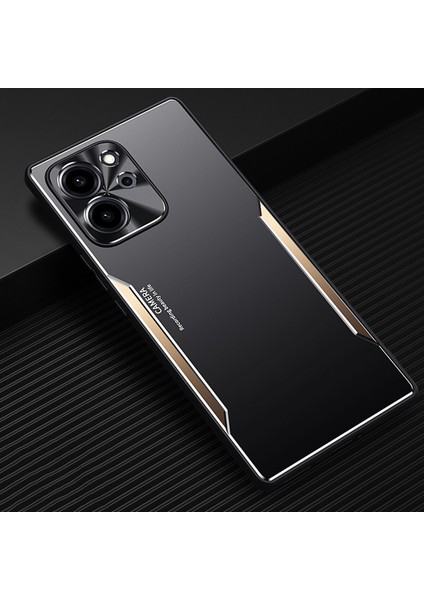 Honor 80 Se Kılıfı,elektroliz Kaplama Metal Arka Panel + Yumuşak Tpu Tampon Çift Darbeye Dayanıklı Kılıf-Altın (Yurt Dışından)