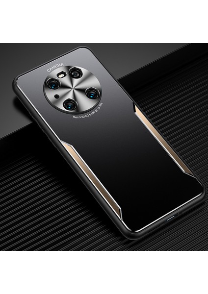 Huawei Mate 40 Pro Kılıfı,elektroliz Kaplama Metal Arka Panel + Yumuşak Tpu Tampon Çift Darbeye Dayanıklı Kılıf-Altın (Yurt Dışından)