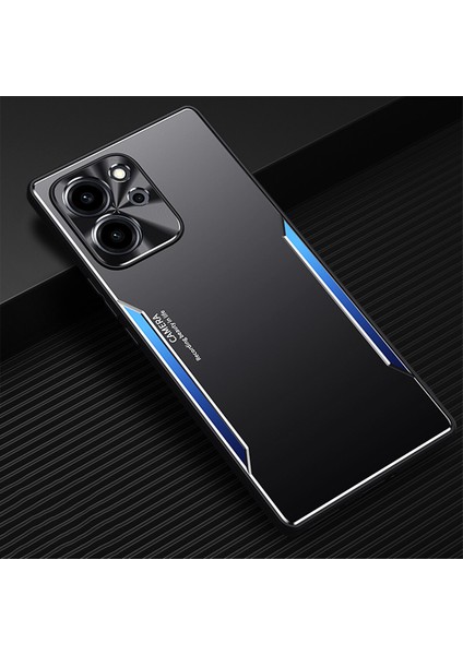 Honor 80 Se Kılıfı,elektroliz Kaplama Metal Arka Panel + Yumuşak Tpu Tampon Çift Darbeye Dayanıklı Kılıf-Mavi (Yurt Dışından)