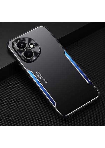 Honor 400 Kılıfı,elektroliz Kaplama Metal Arka Panel + Yumuşak Tpu Tampon Çift Darbeye Dayanıklı Kılıf-Mavi (Yurt Dışından)