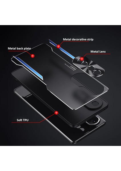 Honor 80 Kılıfı,elektroliz Kaplama Metal Arka Panel + Yumuşak Tpu Tampon Çift Darbeye Dayanıklı Kılıf-Altın (Yurt Dışından) fiyatları