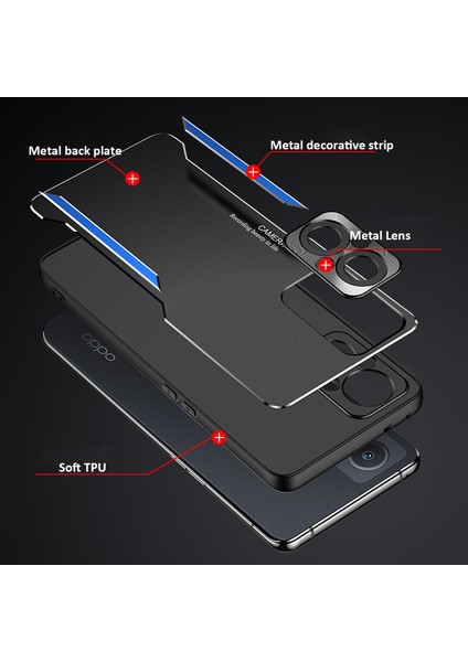 Oppo A96 Kılıfı,elektroliz Kaplama Metal Arka Panel + Yumuşak Tpu Tampon Çift Darbeye Dayanıklı Kılıf-Altın (Yurt Dışından) fiyatları