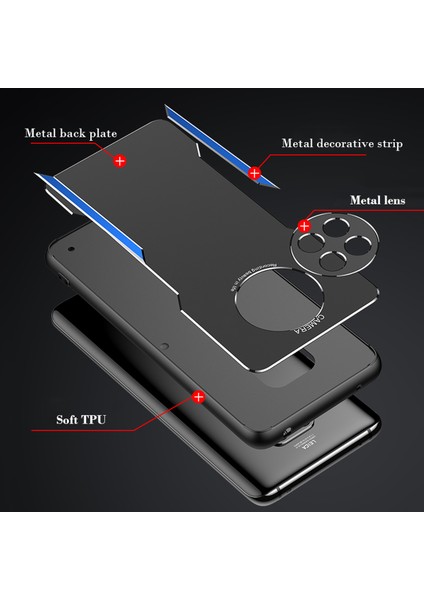 Huawei Mate 30 Kılıfı,elektroliz Kaplama Metal Arka Panel + Yumuşak Tpu Tampon Çift Darbeye Dayanıklı Kılıf-Mavi (Yurt Dışından) fiyatları
