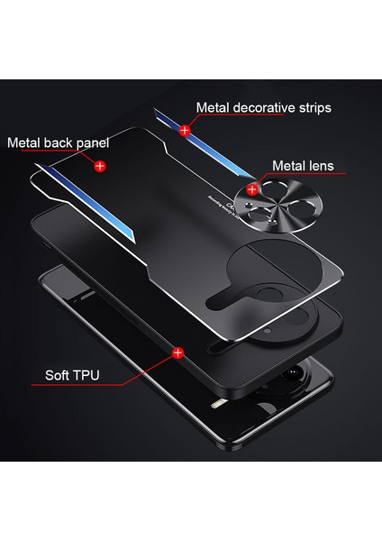 Xiaomi Redmi K80 Kılıfı,elektroliz Kaplama Metal Arka Panel + Yumuşak Tpu Tampon Çift Darbeye Dayanıklı Kılıf-Mavi (Yurt Dışından) fiyatları