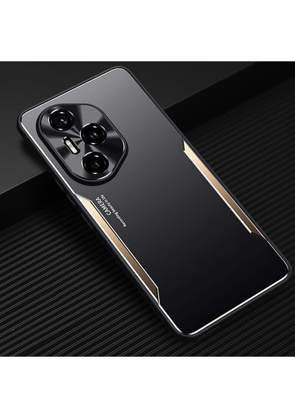 Honor 300 Pro Kılıfı,elektroliz Kaplama Metal Arka Panel + Yumuşak Tpu Tampon Çift Darbeye Dayanıklı Kılıf-Altın (Yurt Dışından)