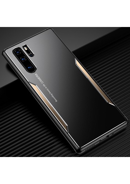Huawei P30 Pro Kılıfı,elektroliz Kaplama Metal Arka Panel + Yumuşak Tpu Tampon Çift Darbeye Dayanıklı Kılıf-Altın (Yurt Dışından)