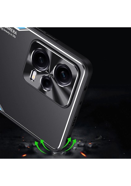 Xiaomi Redmi Note 12 Pro Plus Kılıfı,elektroliz Kaplama Metal Arka Panel + Yumuşak Tpu Tampon Çift Darbeye Dayanıklı Kılıf-Mavi (Yurt Dışından) indirimleri