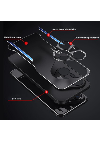 Huawei Pura 80 Pro Kılıfı,elektroliz Kaplama Metal Arka Panel + Yumuşak Tpu Tampon Çift Darbeye Dayanıklı Kılıf-Kırmızı (Yurt Dışından) fiyatları