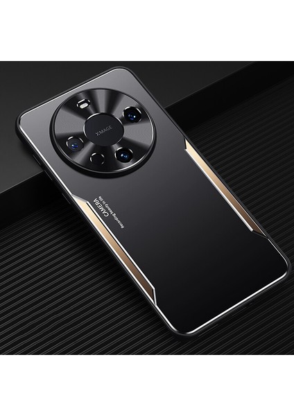 Huawei Mate 60 Pro Kılıfı,elektroliz Kaplama Metal Arka Panel + Yumuşak Tpu Tampon Çift Darbeye Dayanıklı Kılıf-Altın (Yurt Dışından)