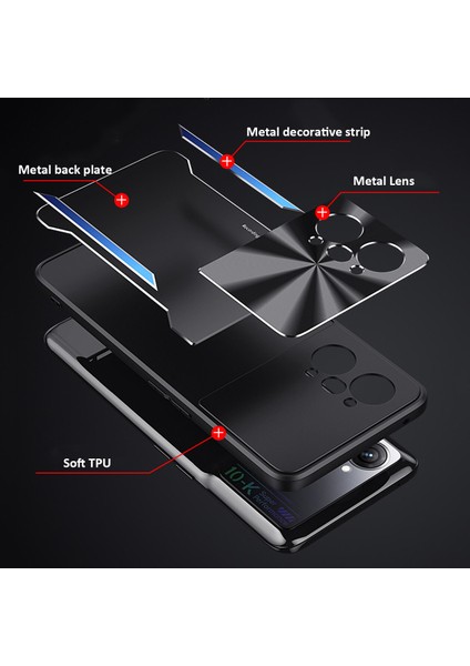 Oppo K10 Kılıfı,elektroliz Kaplama Metal Arka Panel + Yumuşak Tpu Tampon Çift Darbeye Dayanıklı Kılıf-Altın (Yurt Dışından) fiyatları