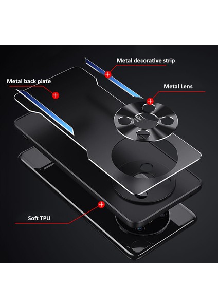Honor X20 Kılıfı,elektroliz Kaplama Metal Arka Panel + Yumuşak Tpu Tampon Çift Darbeye Dayanıklı Kılıf-Altın (Yurt Dışından) fiyatları