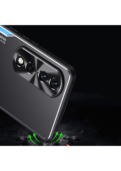 Honor 90 Pro Kılıfı,elektroliz Kaplama Metal Arka Panel + Yumuşak Tpu Tampon Çift Darbeye Dayanıklı Kılıf-Mavi (Yurt Dışından) indirimleri