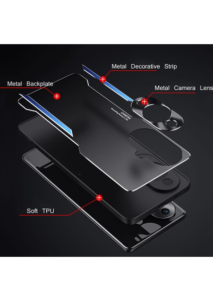 Huawei Nova 11 Pro Kılıfı,elektroliz Kaplama Metal Arka Panel + Yumuşak Tpu Tampon Çift Darbeye Dayanıklı Kılıf-Mavi (Yurt Dışından) fiyatları