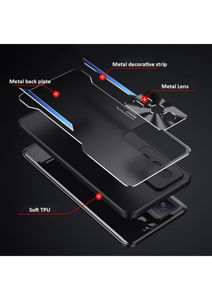 Xiaomi Redmi K60E Kılıfı,elektroliz Kaplama Metal Arka Panel + Yumuşak Tpu Tampon Çift Darbeye Dayanıklı Kılıf-Mavi (Yurt Dışından) fiyatları